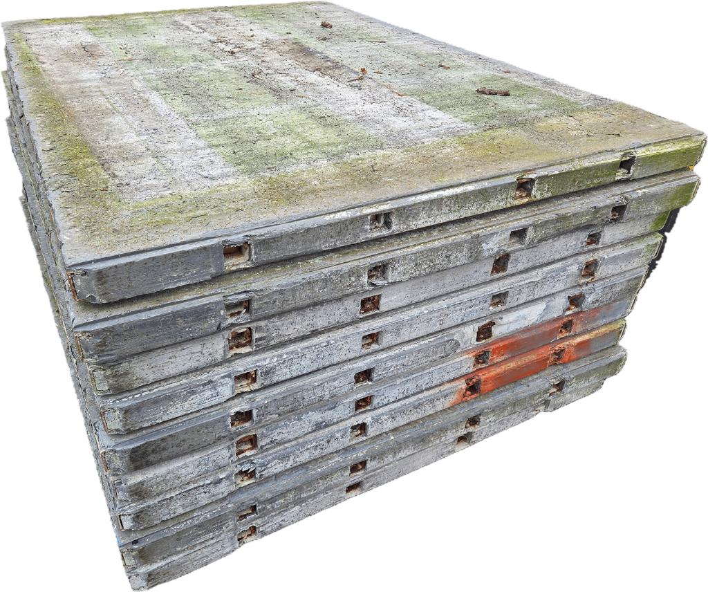 9 Kunststof steenschotten - nr: D24, Tuin en Terras, Palen, Balken en Planken, Ophalen, Gebruikt, Minder dan 180 cm, Palen