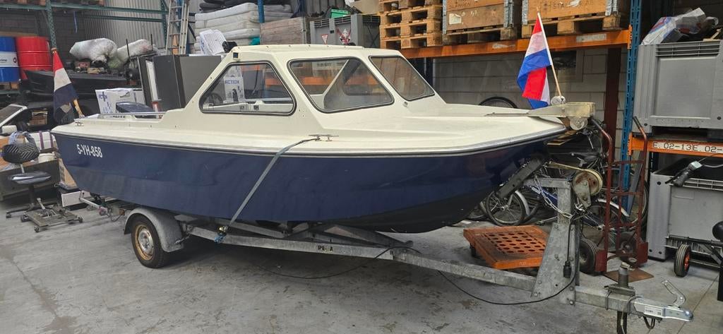 Beekman 600 Compleet met 55pk Yamaha en Trailer, Watersport en Boten, Ophalen, Gebruikt, 50 pk of meer, Snelvarend