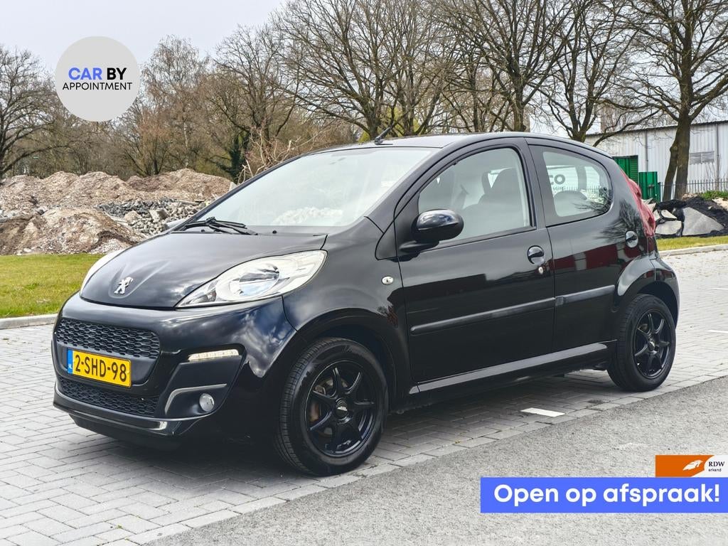 Peugeot 107 1.0 12V AIRCO APPLE CARPLAY APK VELGEN ISOFIX, Voorwielaandrijving, Euro 5, Stof, Zwart
