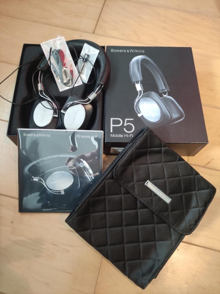 Bowers & Wilkins P5 koptelefoon, Ophalen, Zo goed als nieuw, Over oor (circumaural), Overige merken