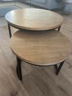 BIJZETTAFEL/SALONTAFEL MOOS LEENBAKKER, Ophalen, 50 tot 100 cm, Rond, Zo goed als nieuw