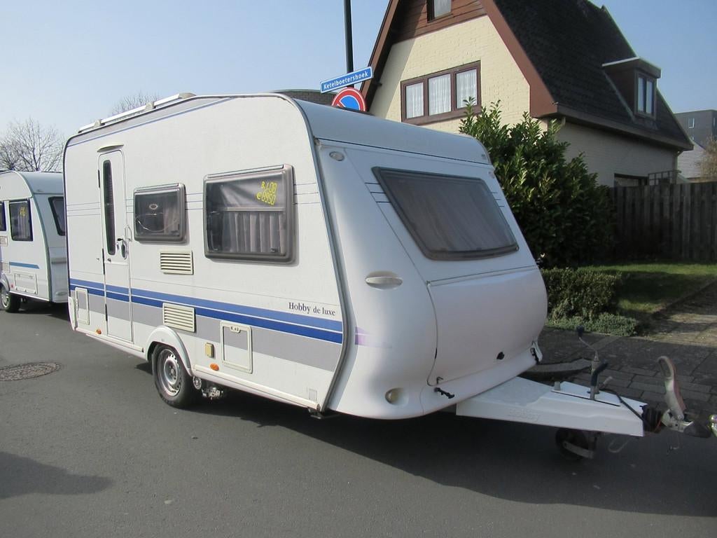 Hobby 400 SF de luxe met mover 2008, Caravans en Kamperen, Caravans, Bedrijf, 750 - 1000 kg, Hobby