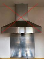 Keuken achterwand van geborsteld RVS, 65 x 64,3 x 1,7 cm, Ophalen of Verzenden, Zo goed als nieuw, Vrijstaand, Wandschouwkap