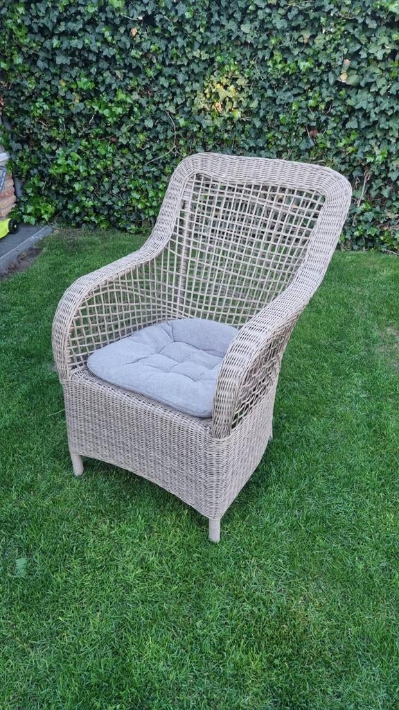 Tuinstoelen 4 stuks, Ophalen of Verzenden, Gebruikt, Rotan