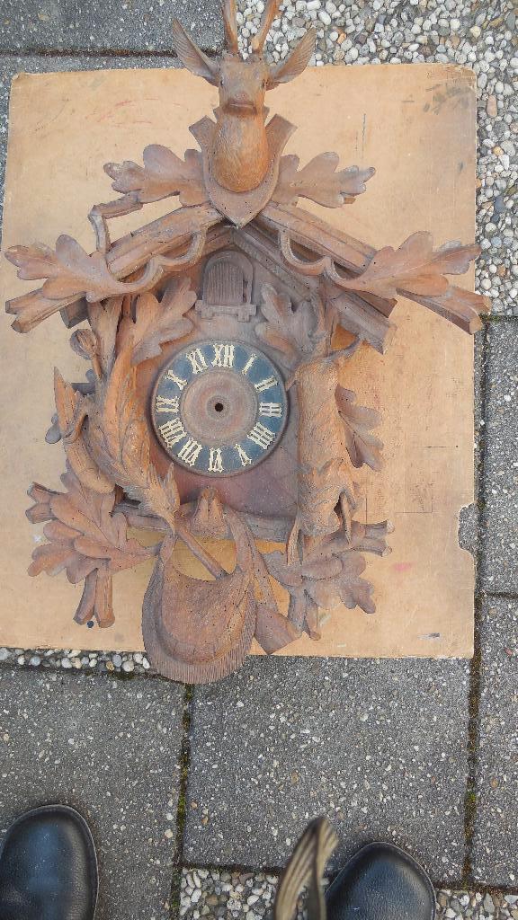 Koekoeks klok kast zonder uurwerk, Antiek en Kunst, Antiek | Klokken, Ophalen