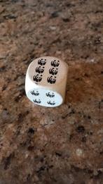 Houten dobbelsteen met WWF panda logo - Wereld Natuur Fonds, Verzamelen, Ophalen of Verzenden, Gebruikt