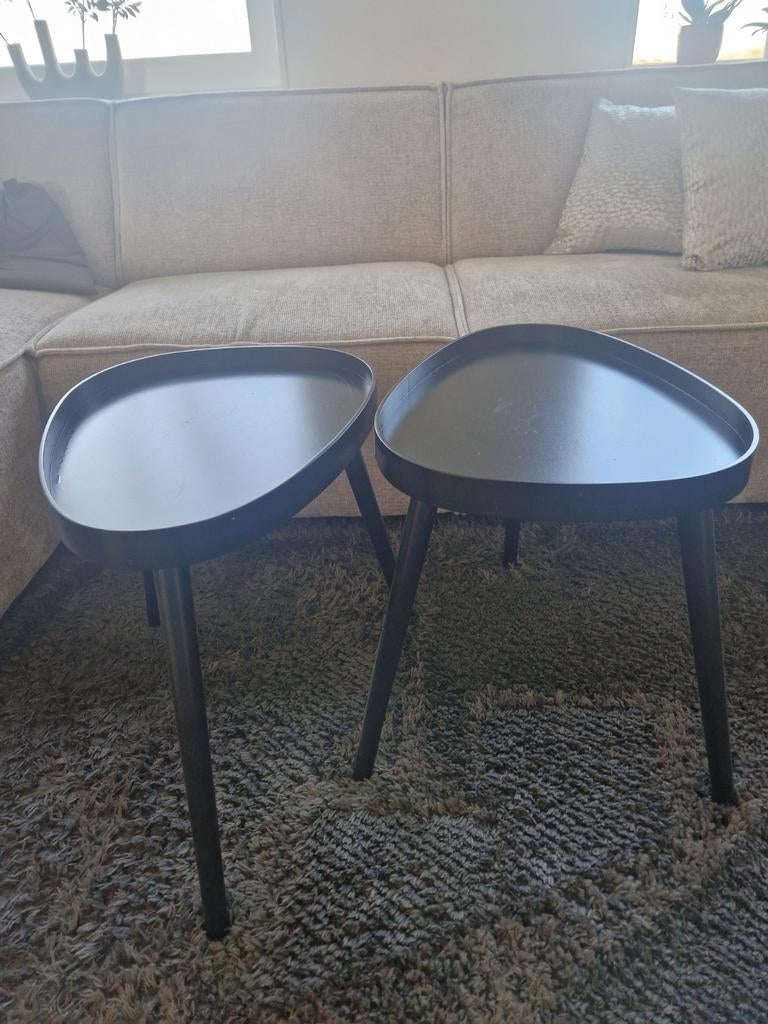 Zwarte salontafeltjes/bijzettafeltjes, Ophalen