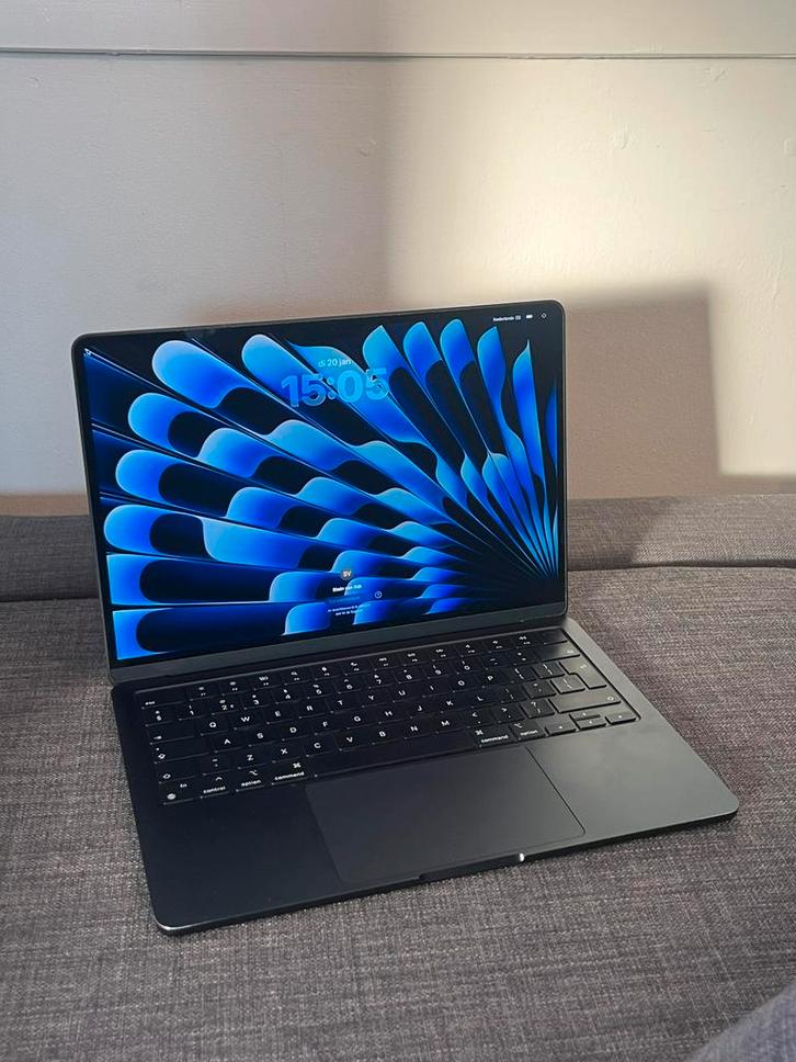 MacBook Air M2 13” Midnight | 8GB | 256GB | 96% accu, Computers en Software, Apple Macbooks, Zo goed als nieuw, MacBook Air, 13 inch