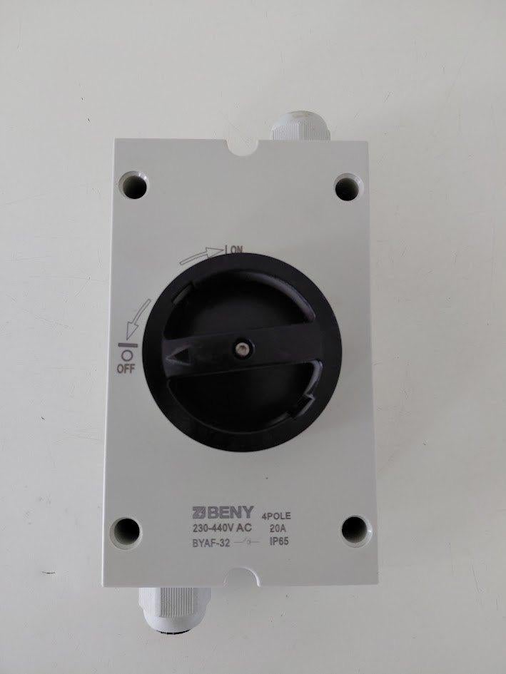 4 polige schakelaar 20 A Beny ., Ophalen of Verzenden, Zo goed als nieuw, Schakelaar