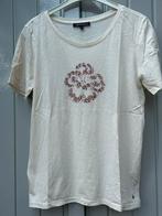 Mooi ecru T-shirt met “strass-bloem” van TRAMONTANA, maat M, Maat 38/40 (M), Wit, Ophalen of Verzenden, Zo goed als nieuw