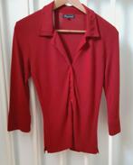 Prachtige King Louie blouse, stretch, kersenrood, maat S/M, Kleding | Dames, Verzenden, Zo goed als nieuw, King Louie, Maat 36 (S)