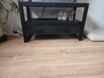 Zwart mangohout tv-meubel, 1 meter breed, Ophalen