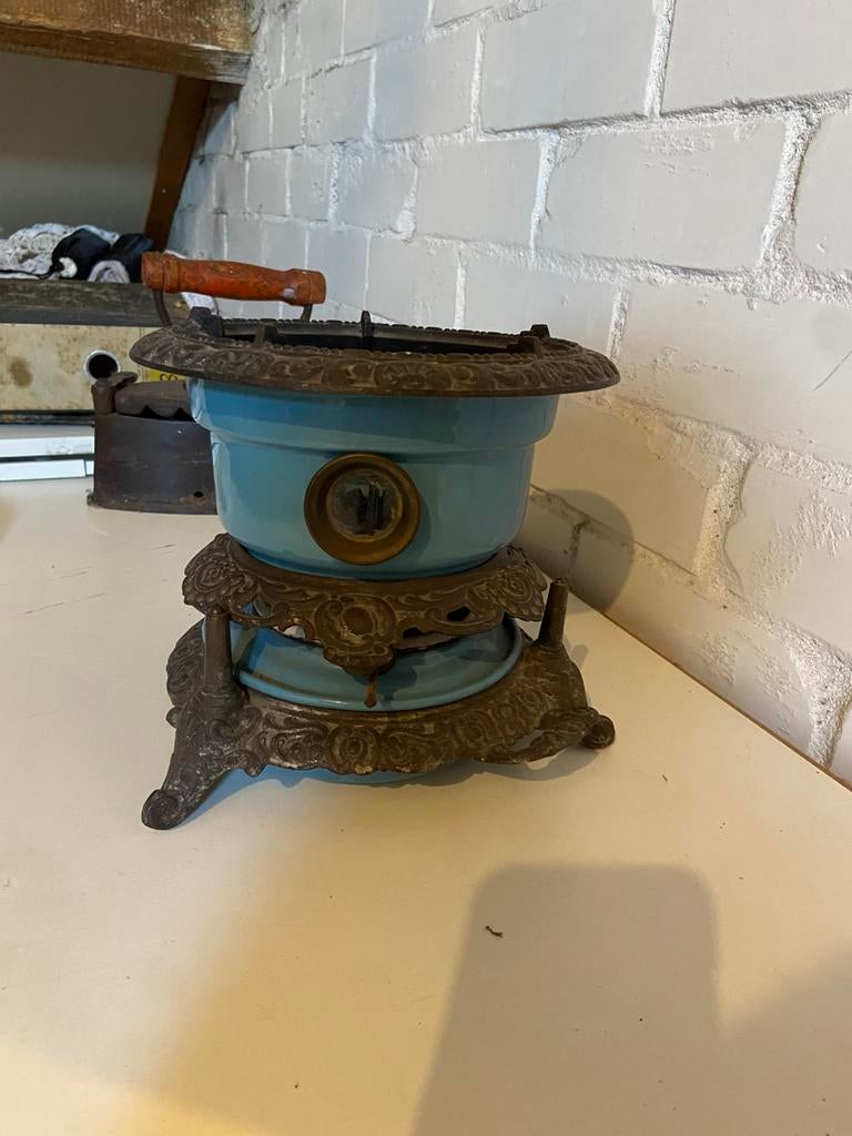 Antiek petroleum stelletje, Antiek en Kunst, Ophalen