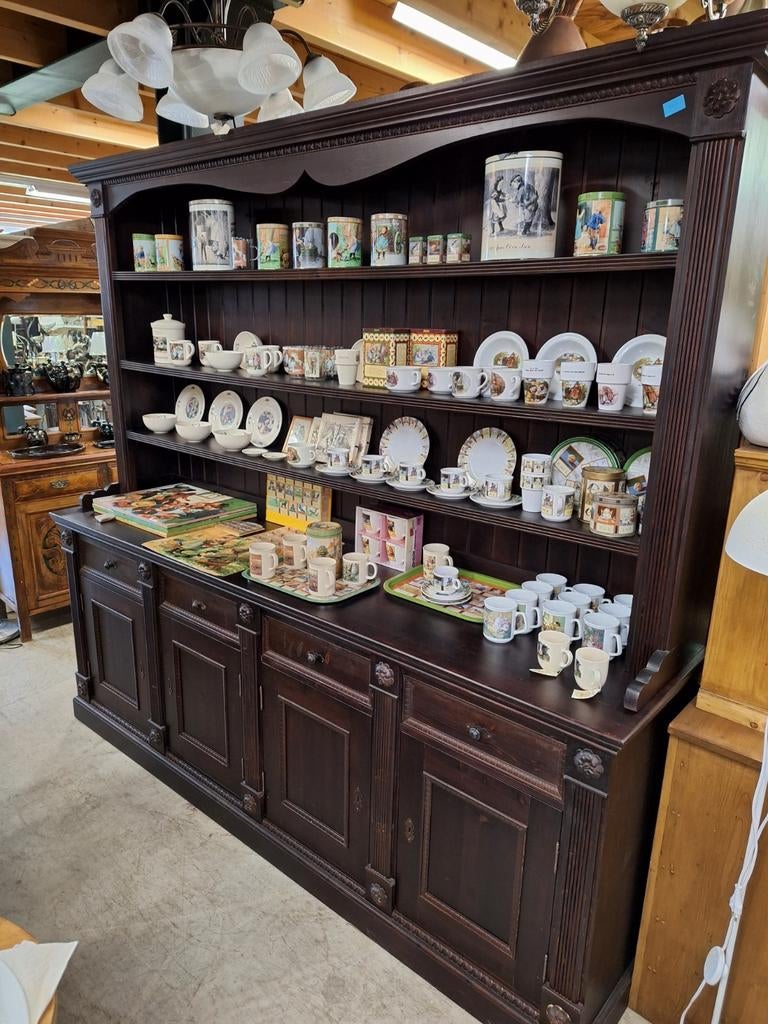 Antiek kleingoed decoratie beeld servies klok lepeldoos kist, Ophalen of Verzenden