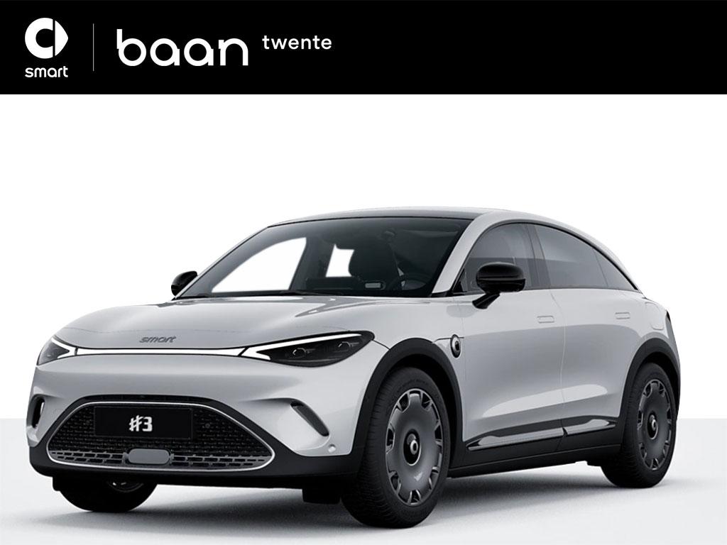 Smart #3 Premium 66 kWh | €3.500,- bonus! | Panoramadak |, Auto's, Smart, Achterwielaandrijving, Zwart, Wit, Leder