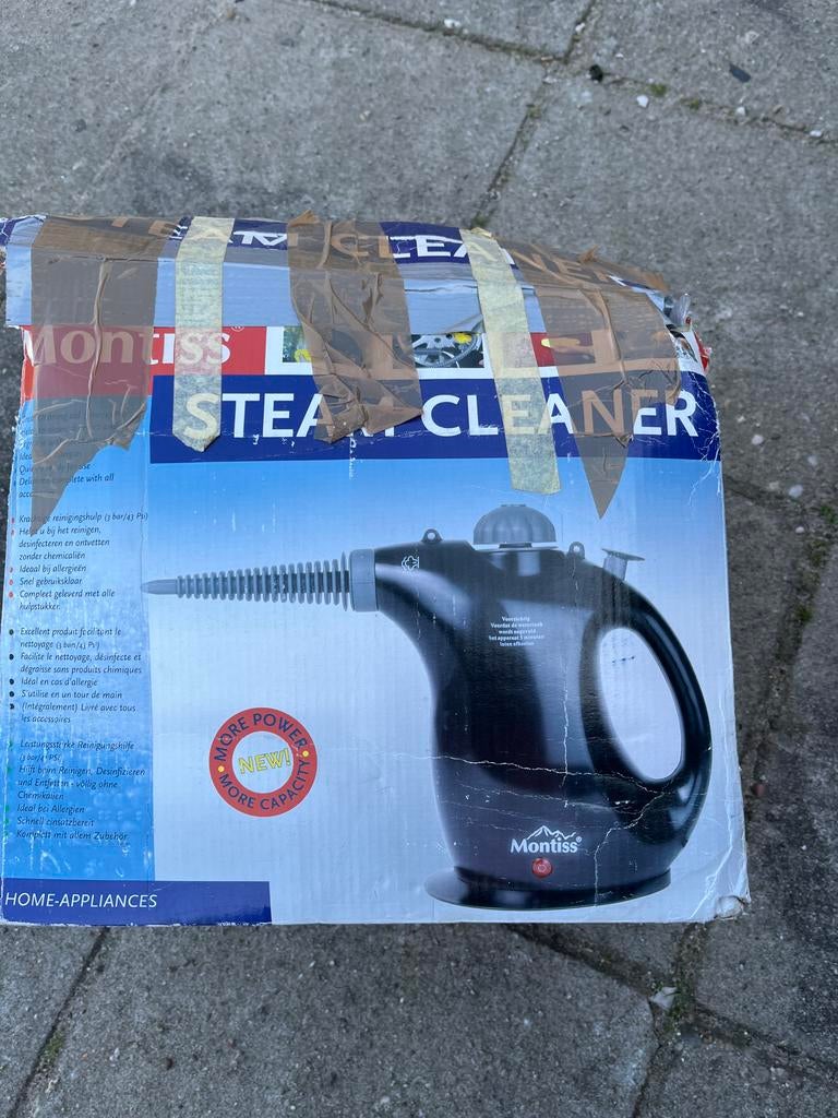 Montiss Stoomreiniger - Compact en Krachtig, Ophalen, Zo goed als nieuw, Stoomreiniger