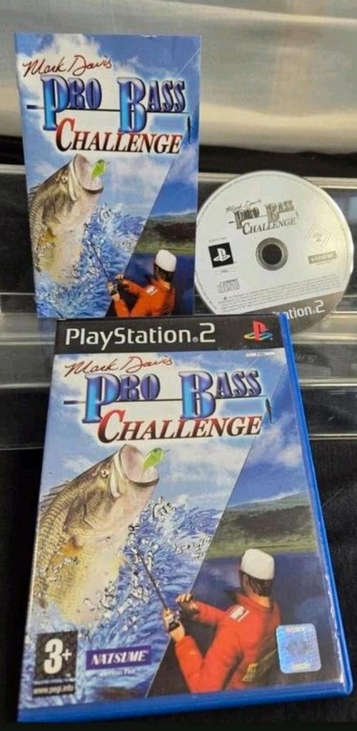 Mark Davis Pro Bass Challenge PS2 - Zo goed als nieuw, Natsume, 1 speler, Onbekend, Ophalen of Verzenden
