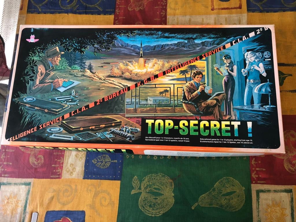 Top Secret Vintage spel van Efka Toys! 1978 * volledig,, Hobby en Vrije tijd, Een of twee spelers, Ophalen of Verzenden, Gebruikt
