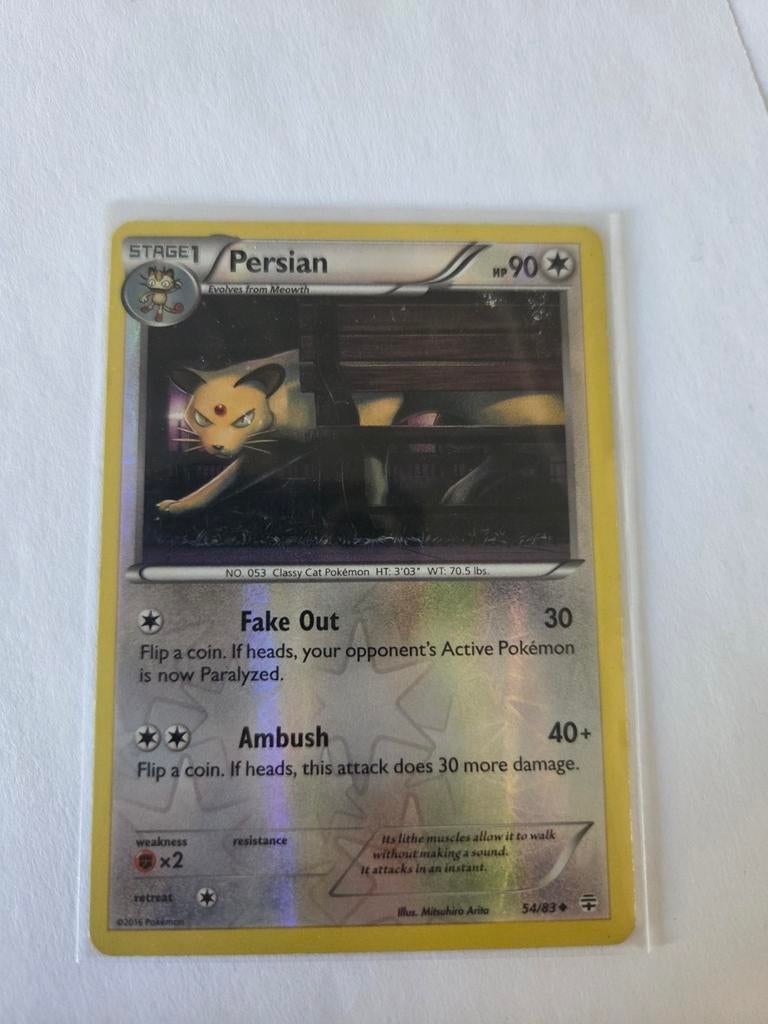 Pokémon kaart Persian 54/83 reverse holo, Ophalen of Verzenden