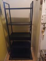 Zwarte metalen open kast, Ophalen, Zo goed als nieuw