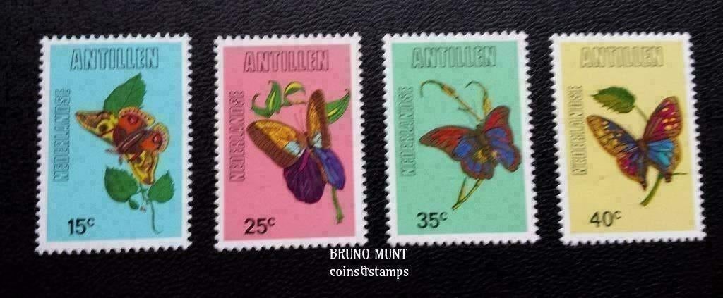 Fauna, Vlinders 1978 NVPH 584/587 - Nederlandse Antillen, Verzenden, Postfris