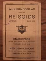 Staatsspoor blad 1914 noord nederland, Ophalen of Verzenden, Gebruikt, Trein, Boek of Tijdschrift