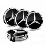 Mercedes Naafdoppen. 8 kleuren 75mm. Set=12€, Auto diversen, Ophalen of Verzenden, Nieuw