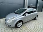 Opel Corsa 1.4 16V Enjoy 2007 Grijs Nette goed rijdende auto, Voorwielaandrijving, Stof, Bedrijf, Handgeschakeld