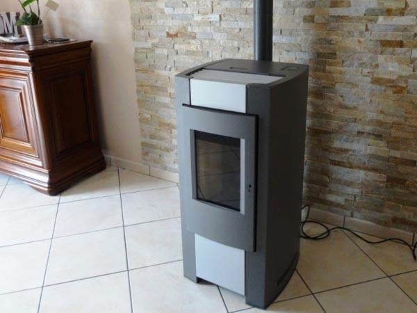 rika pelletkachel  in prima staat, Huis en Inrichting, Kachels, Ophalen, Overige brandstoffen, Zo goed als nieuw, Pelletkachel