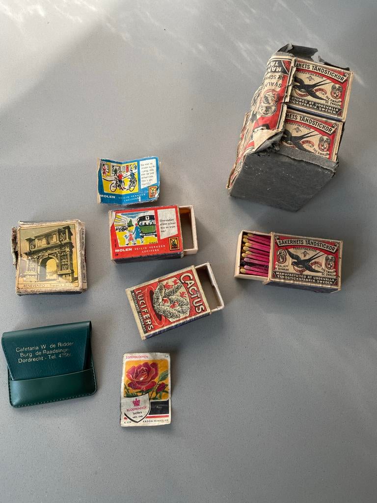 Vintage lucifers en lucifersdoosjes jaren '60, Ophalen of Verzenden, Luciferdoosjes of -merken