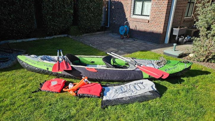 2 persoons opblaas kano Sevylor Yukon - Complete set!, Watersport en Boten, Kano's, Zo goed als nieuw, Overige typen, Twee personen