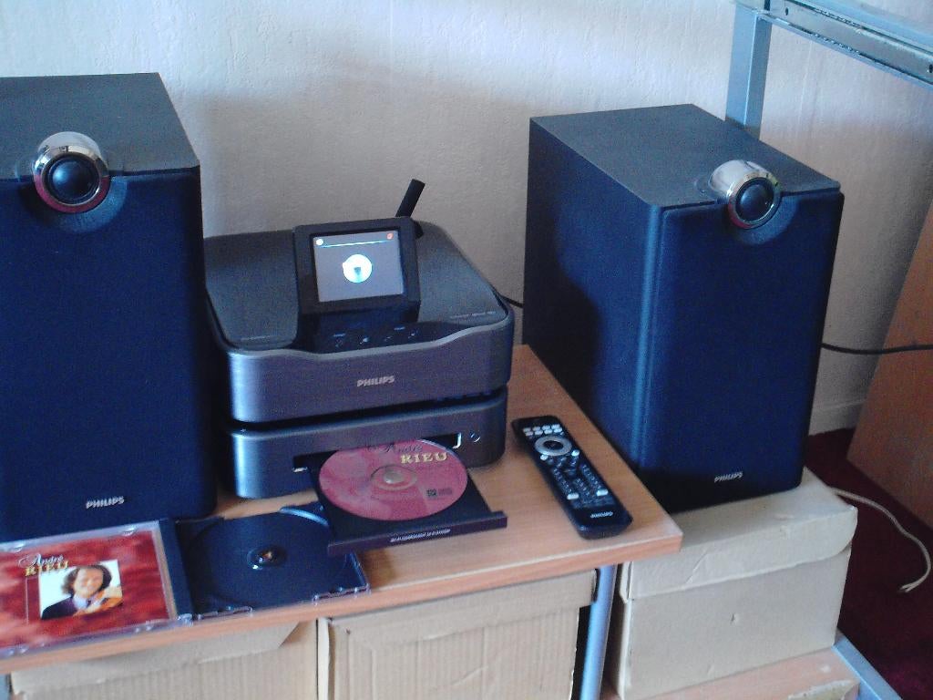 Philips MCI8080 Streamium Media player, compleet, Ophalen of Verzenden, Gebruikt, HDMI, Zonder harde schijf