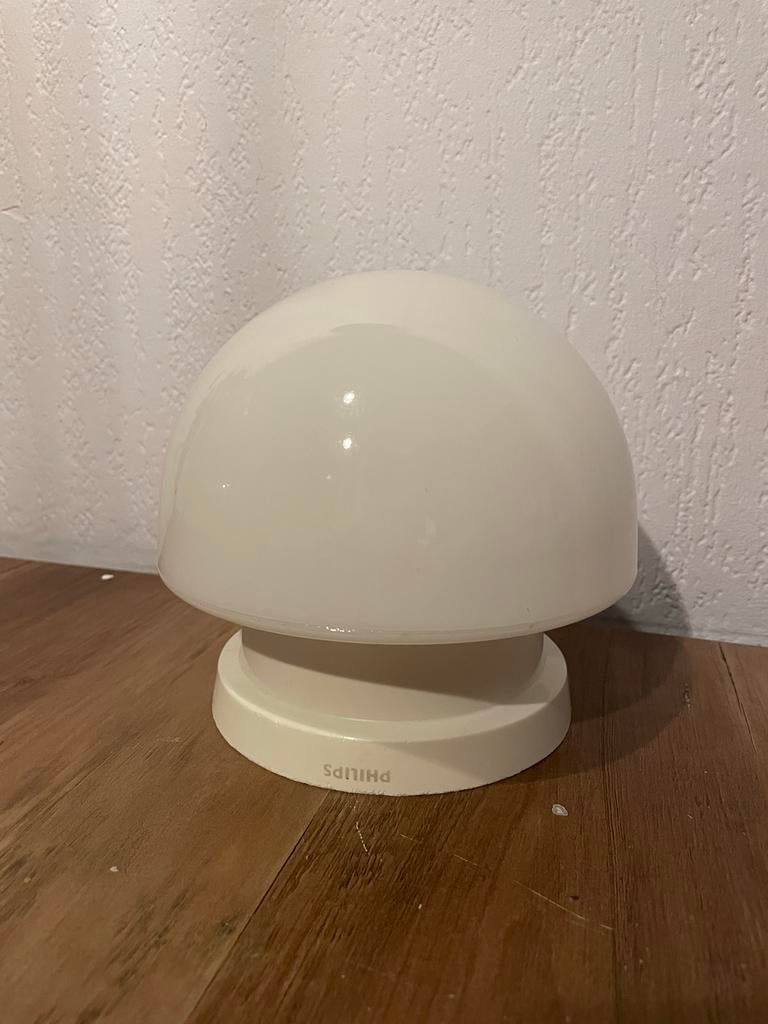 Retro Philips paddenstoel lamp – space age plafond lamp, Ophalen of Verzenden, Zo goed als nieuw, Kunststof