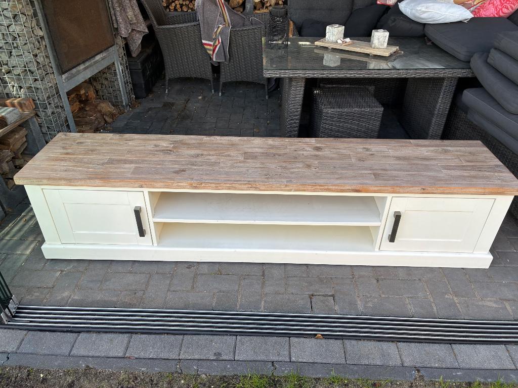 Tv meubel, Huis en Inrichting, Kasten | Televisiemeubels, Ophalen, Zo goed als nieuw, 200 cm of meer, Minder dan 100 cm