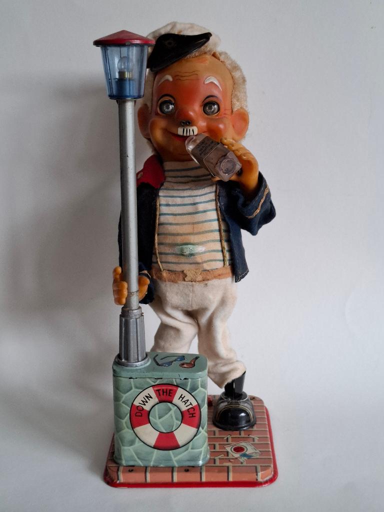 Dronken Matroos batterijautomaat, Antiek en Kunst, Ophalen of Verzenden