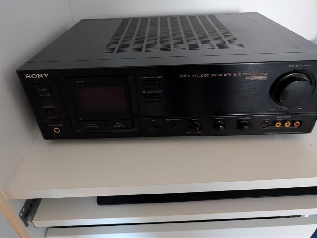Sony TA-AV570 Versterker - Dolby Pro Logic Systeem, Audio, Tv en Foto, Versterkers en Receivers, Ophalen of Verzenden, 60 tot 120 watt