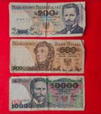 3 bankbiljetten Polen zloty set, Ophalen of Verzenden, Polen, Setje