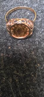 Gouden 1 dollar munt ring, Sieraden, Tassen en Uiterlijk, Ringen, 18 tot 19, Gebruikt, Ophalen of Verzenden, Dame of Heer
