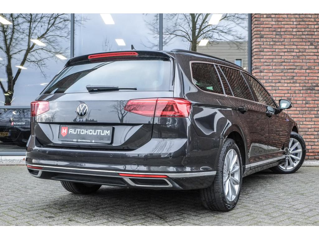 Volkswagen Passat Variant 1.4 TSI PHEV GTE, SOH 97%, Achteru, Auto's, Volkswagen, Gebruikt, Zwart, 4 cilinders, Leder en Stof