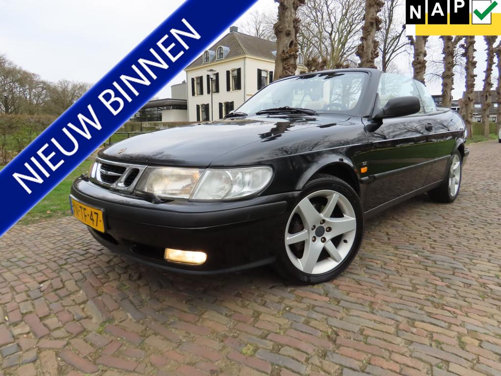 Saab 9-3 Cabrio 2.0 SE G3 Gas Ecc Cruisecontrol Leer Pdc 17, Auto's, Gebruikt, Beige, 4 cilinders, Cabriolet