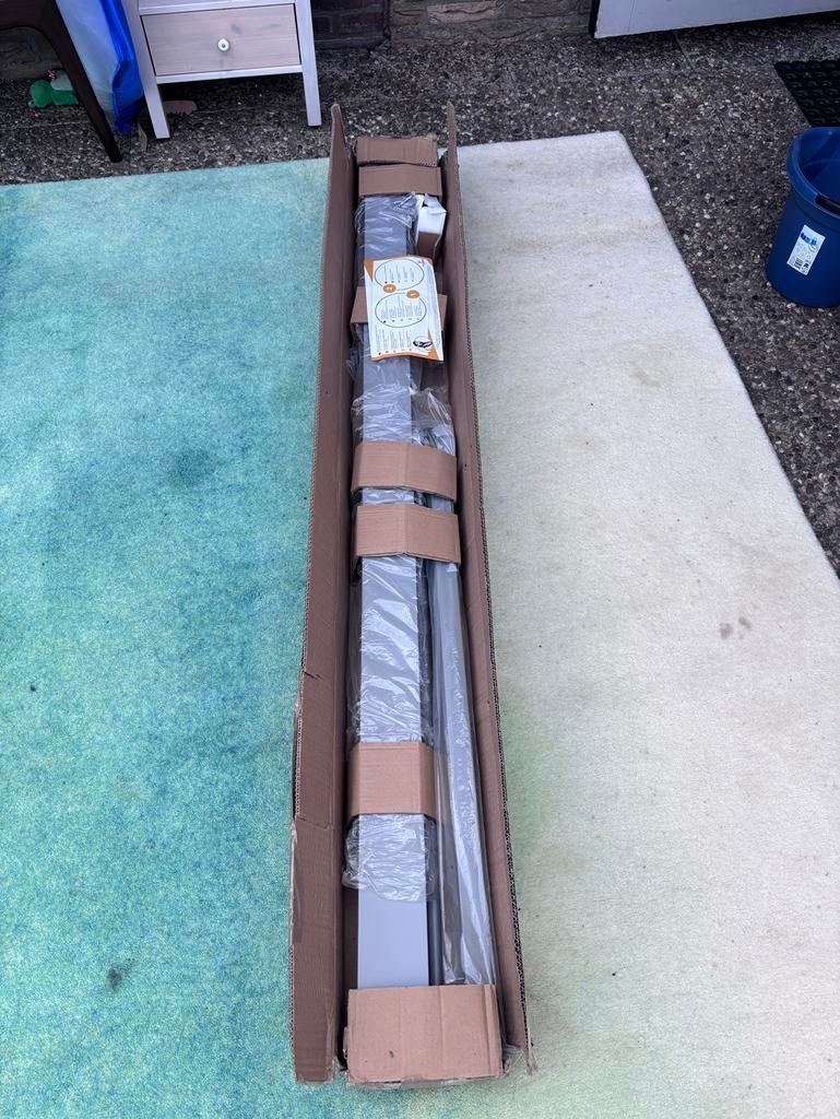 Twee Windschermen FF Europa terracota kleur 3m breed x 1,80m, Tuin en Terras, Tuinschermen, Ophalen, Aluminium, Zo goed als nieuw