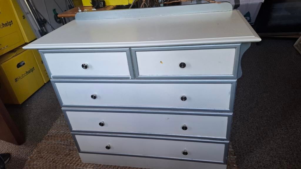 Gratis Commode met 5 Lades - Praktisch en Ruim, Gebruikt, Ophalen of Verzenden, 75 tot 100 cm, Minder dan 50 cm