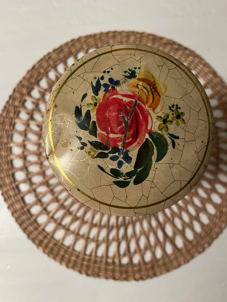 Leuke vintage Verkade beschuitbus, Ophalen of Verzenden, Gebruikt, Beschuit, Verkade