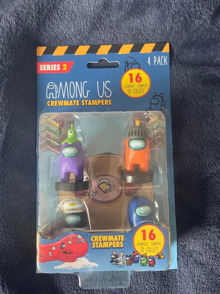 Among Us Crewmate Stampers - Serie 2 (4-pack), Ophalen of Verzenden, Zo goed als nieuw