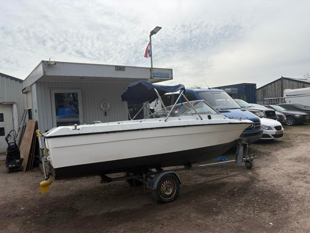 Leuke console boot 5 meter, Watersport en Boten, Vis- en Consoleboten, Ophalen, Geen motor, Gebruikt, -