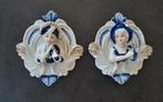 Brocante toilethangers Heren Dames toilet WC Delfs Blauw, Ophalen of Verzenden