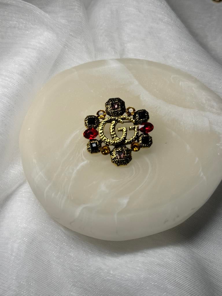Gucci broche, Sieraden, Tassen en Uiterlijk, Broches, Ophalen of Verzenden, Zo goed als nieuw, Goud, Overige materialen