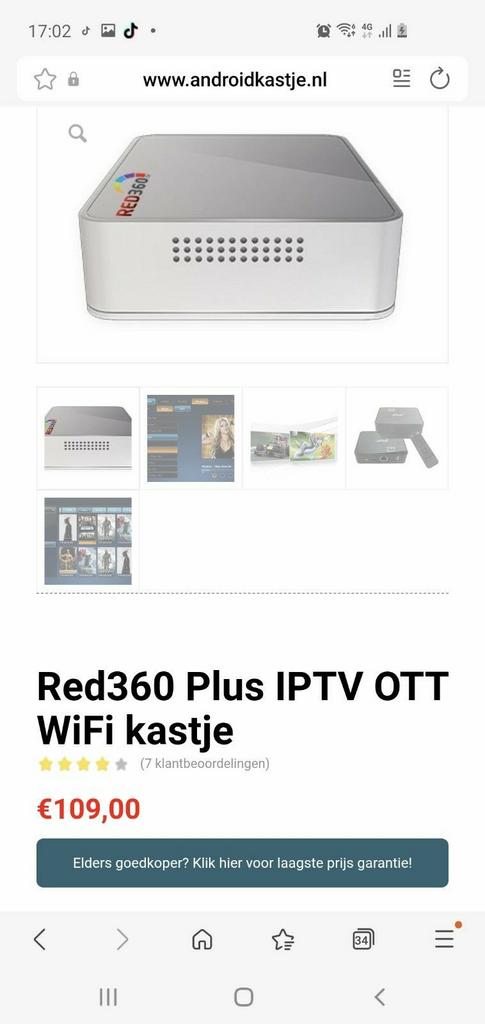 Red 360 plus iptv wifi kastje er zijn 4 over, Ophalen of Verzenden, 100 cm of meer, Overige merken