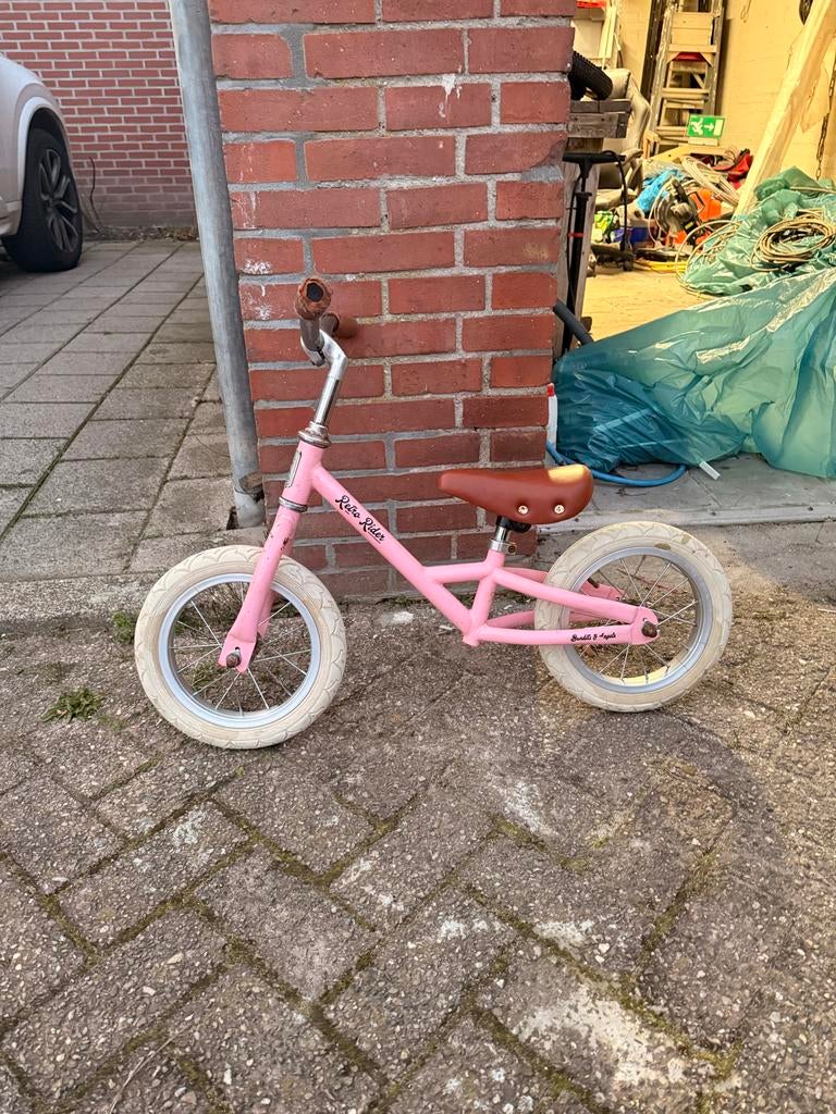 Roze Retro Rider loopfiets, Ophalen of Verzenden, Gebruikt, Minder dan 16 inch