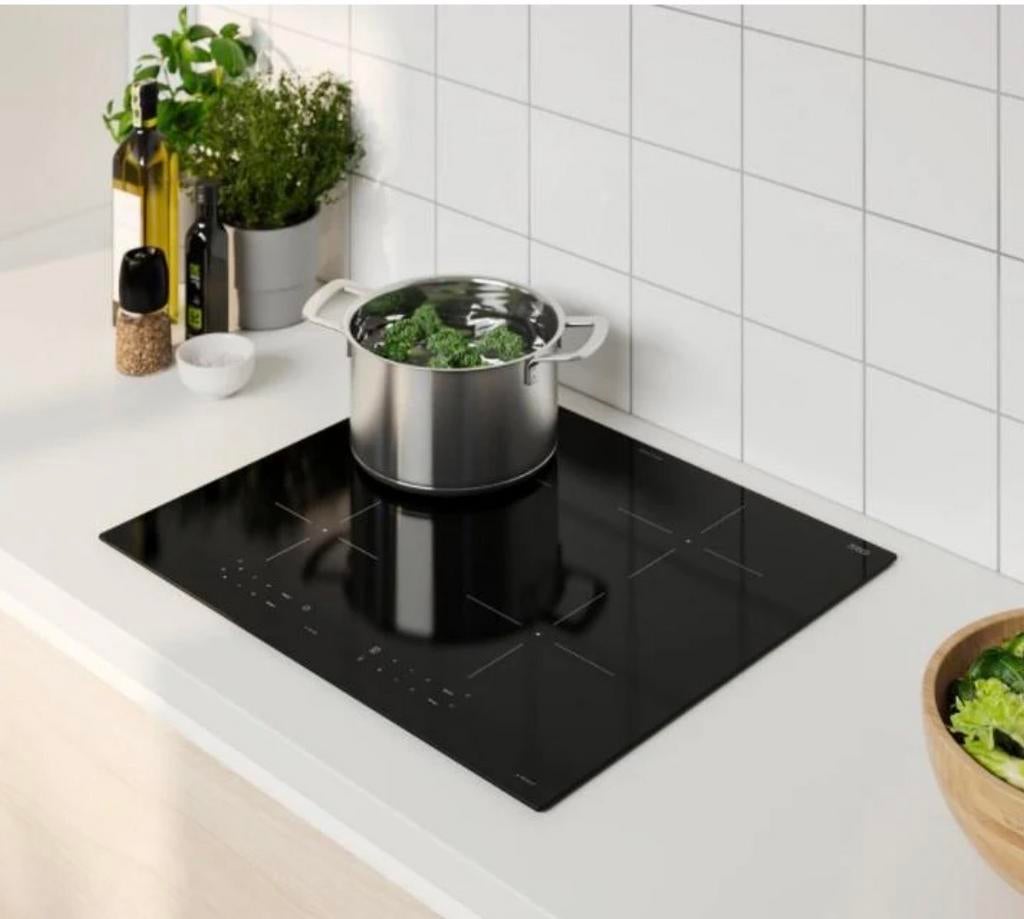 IKEA HB I120 Inductiekookplaat - Krachtig met kookzones, Witgoed en Apparatuur, Kookplaten, Ophalen, 4 kookzones, Zo goed als nieuw
